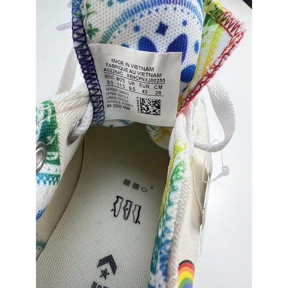 Converse Chuck Taylor All Star Lift Platform Low Pride Womens US 11.5 A02264C - Picture 6 of 6